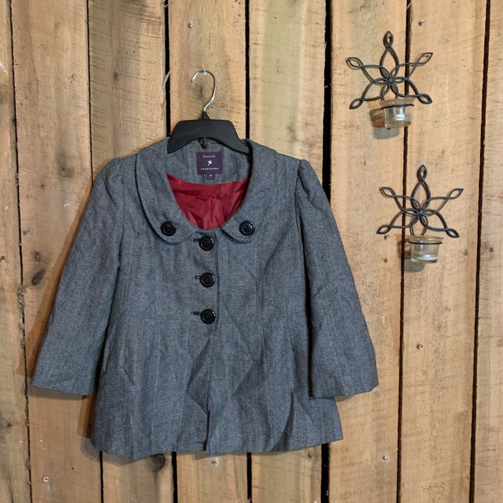Forever Twenty 21 Ladies Wide Collar Jacket